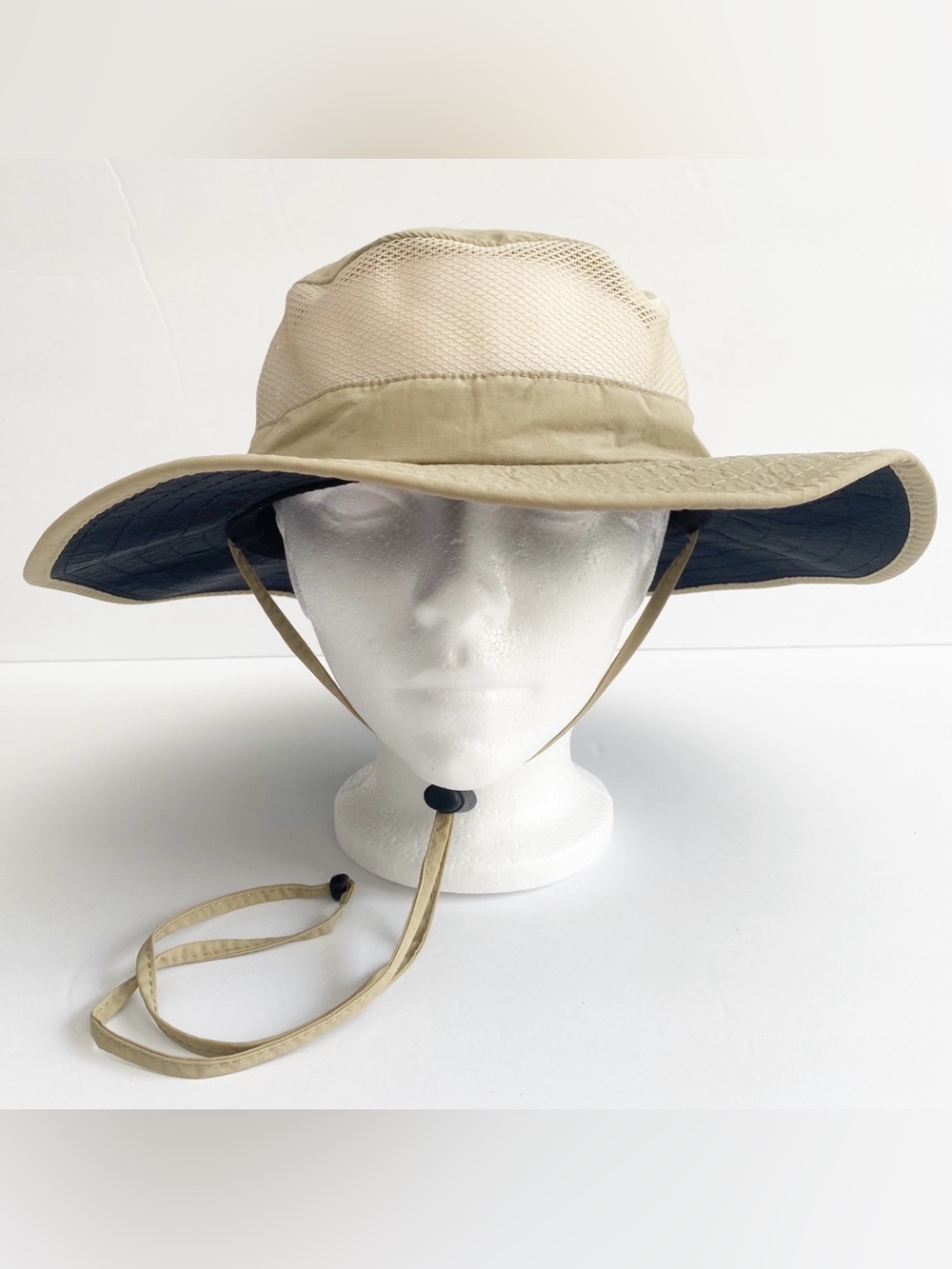 The Original Panama Jack Boonie Hat Khaki Tan Mesh Adjustable Large/XLarge